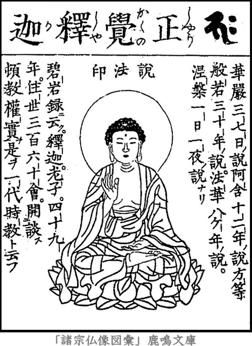 释迦牟尼说法线描图